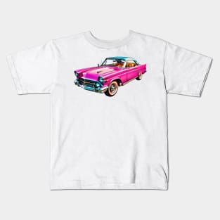 Colored Classic Car Design in Vibrant Vector Style Kids T-Shirt